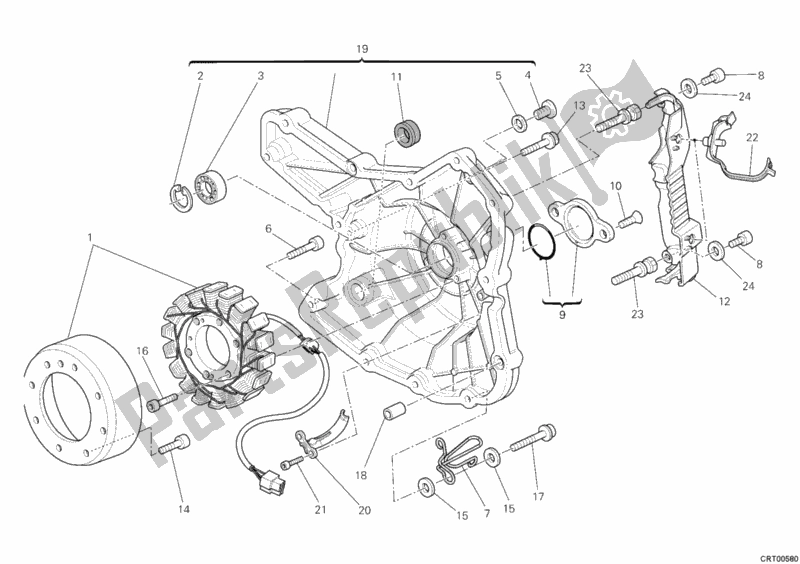 Todas las partes para Generador de Ducati Monster 796 ABS USA 2012